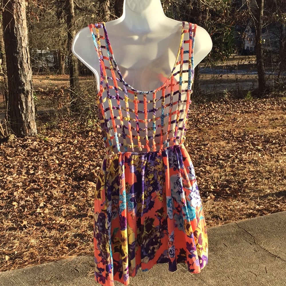 grid back summer dress